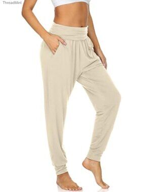 Women's Cozy Yoga Joggers Pants Loose Workout Sweatpants with Pockets
